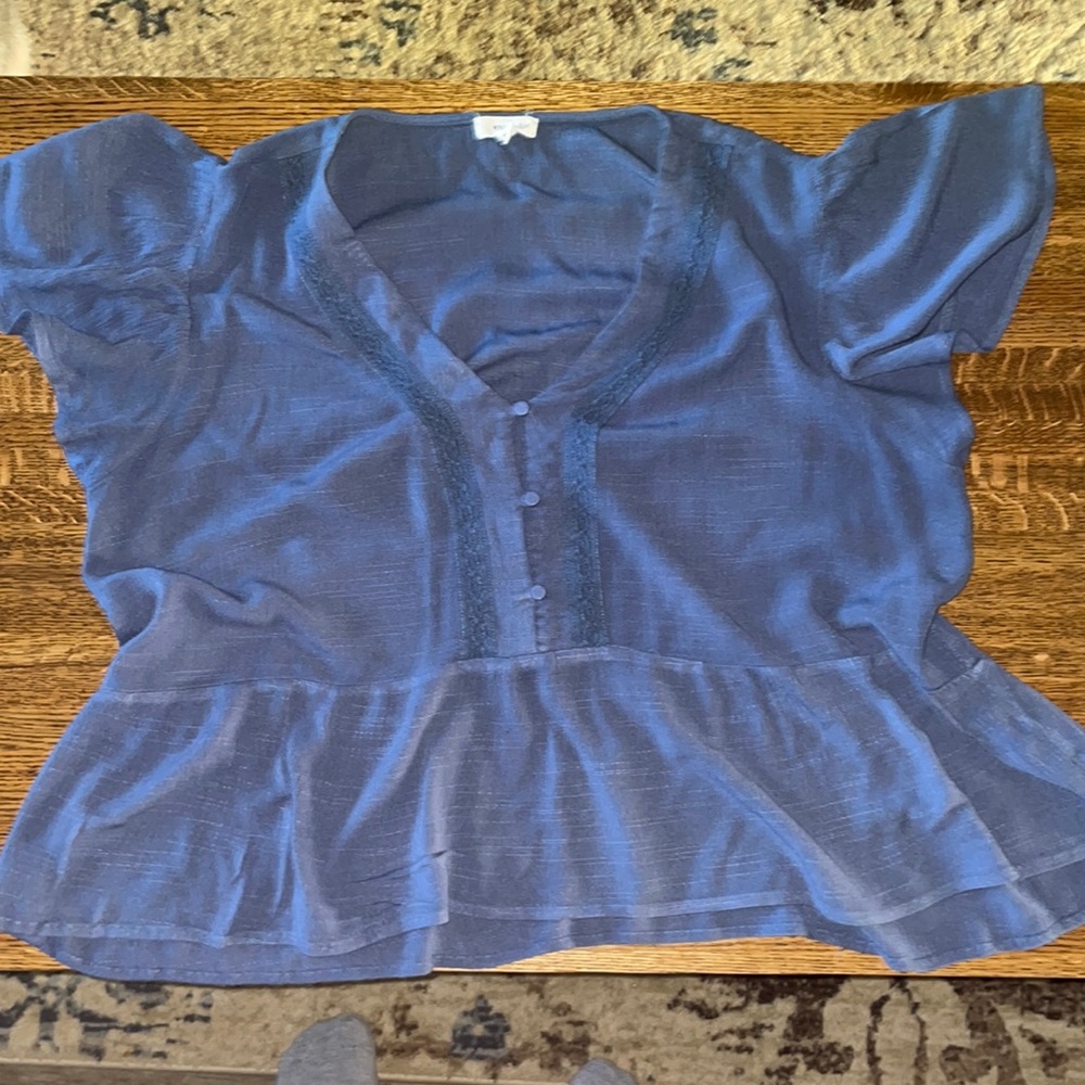 Perfect for summer rayon short sleeves blouse.